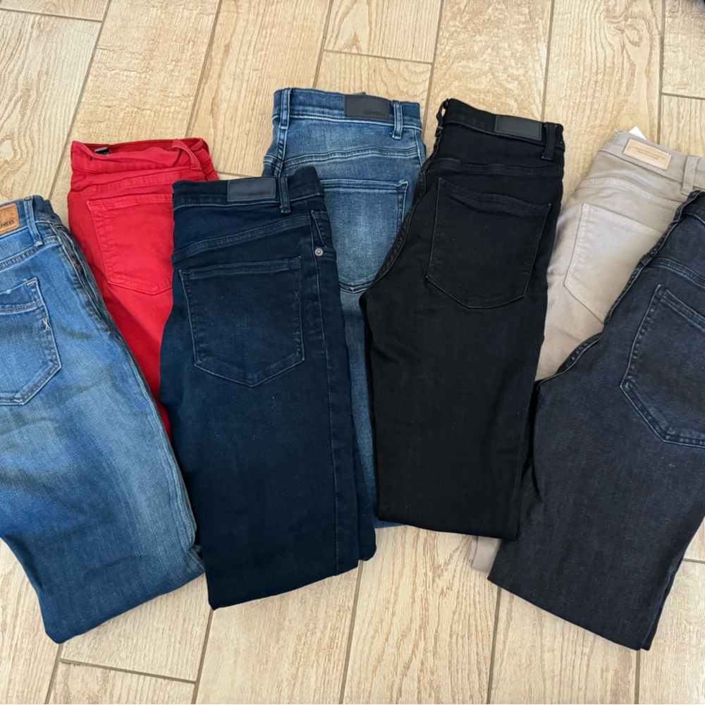 Lot of skinny jeans
